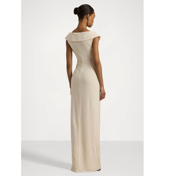 NWT Ralph Lauren JERSEY OFF THE SHOULDER DRESS - mascarpone cream IVORY - Picture 5 of 16